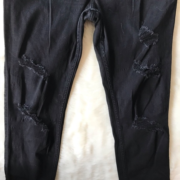 Hollister Black High Rise Legging Crop Jeans 32 - Picture 3 of 7